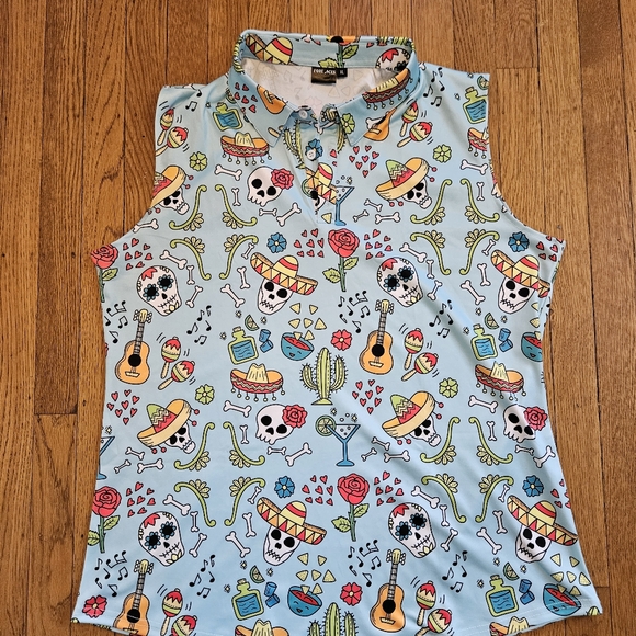 Fore Aces Tops - Fore Aces Fiesta Time Golf Tank Womans Size XL